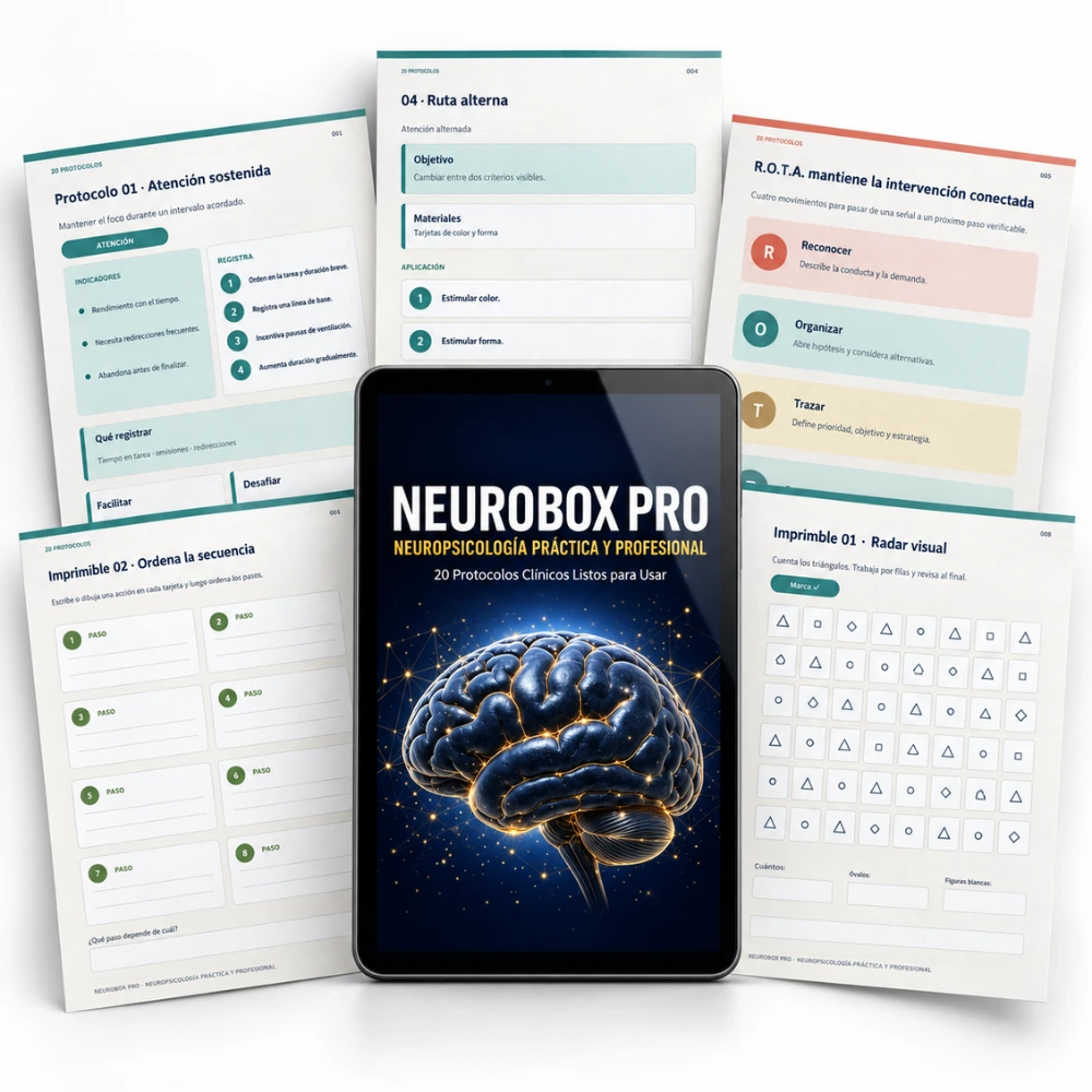NeuroBox Pro: protocolos y ejercicios de intervención cognitiva